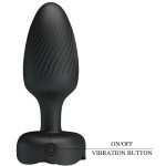 PRETTY LOVE - OSBORN PLUG ANAL AVEC LUMIÃRE LED NOIR 9,8 CM